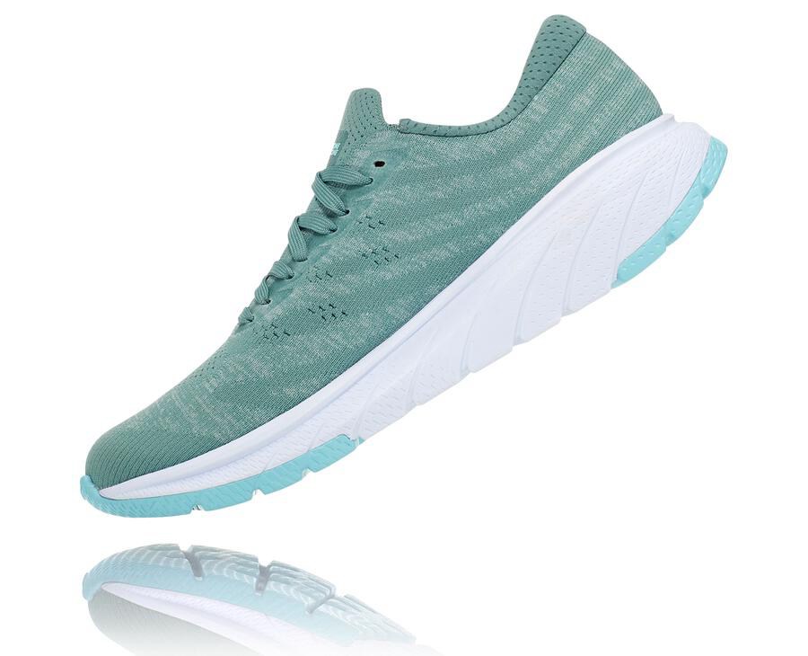 Hoka One One Cavu 3 Promenadskor Dam - Blå/Vita - FLQJU-1243